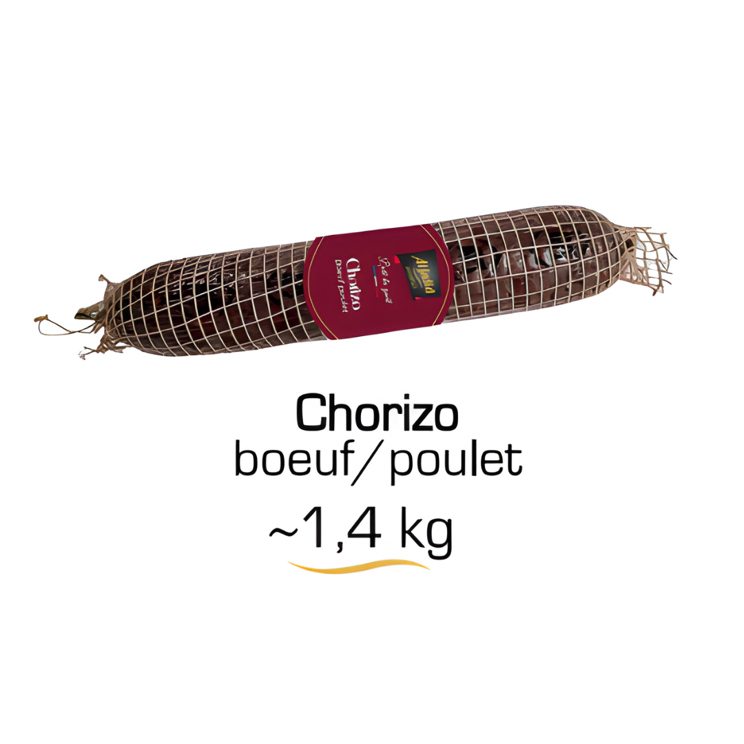Chorizo boeuf/poulet (~1,4 kg)